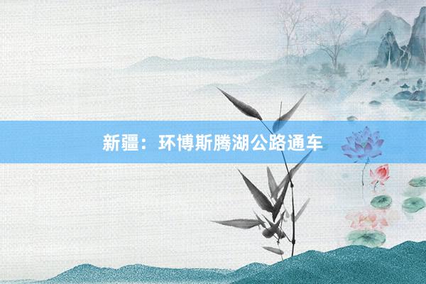 新疆：环博斯腾湖公路通车