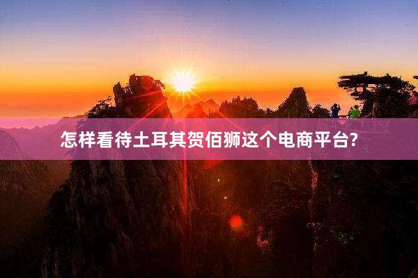 怎样看待土耳其贺佰狮这个电商平台?